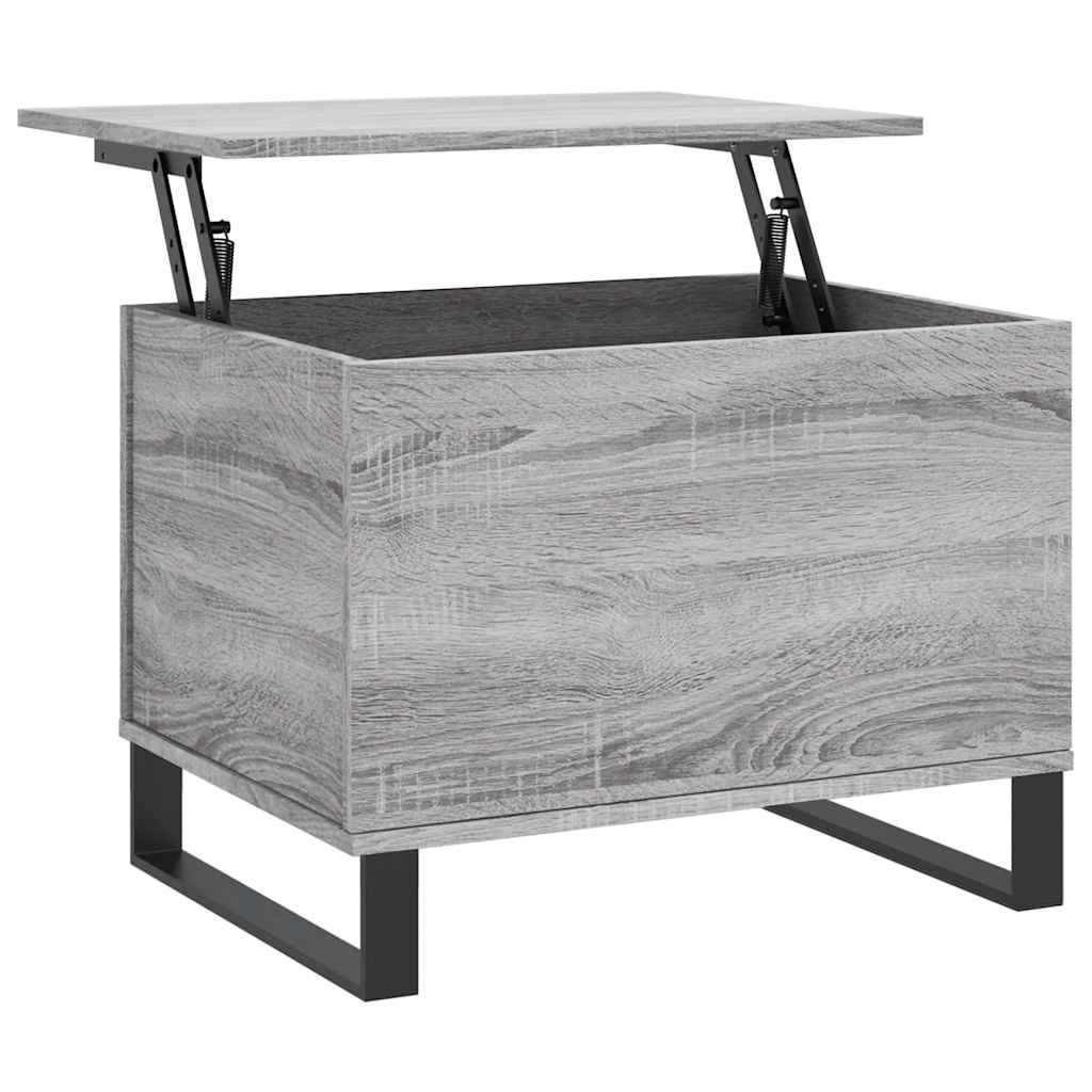 Τραπεζάκι Σαλονιού Γκρι Sonoma 60x44,5x45εκ. Επεξεργασμένο Ξύλο