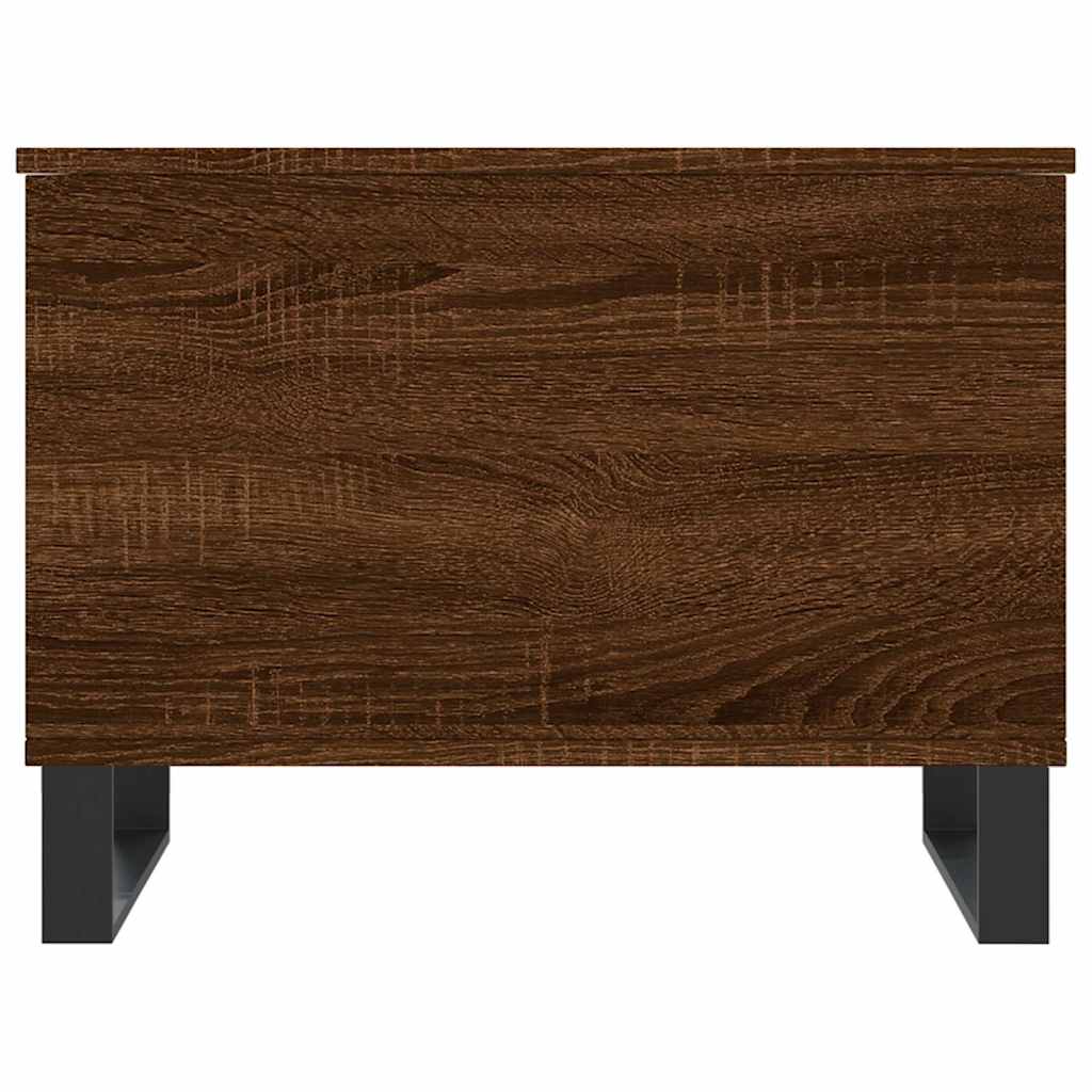 Τραπεζάκι Σαλονιού Καφέ Δρυς 60x44,5x45 εκ. Επεξεργασμένο Ξύλο