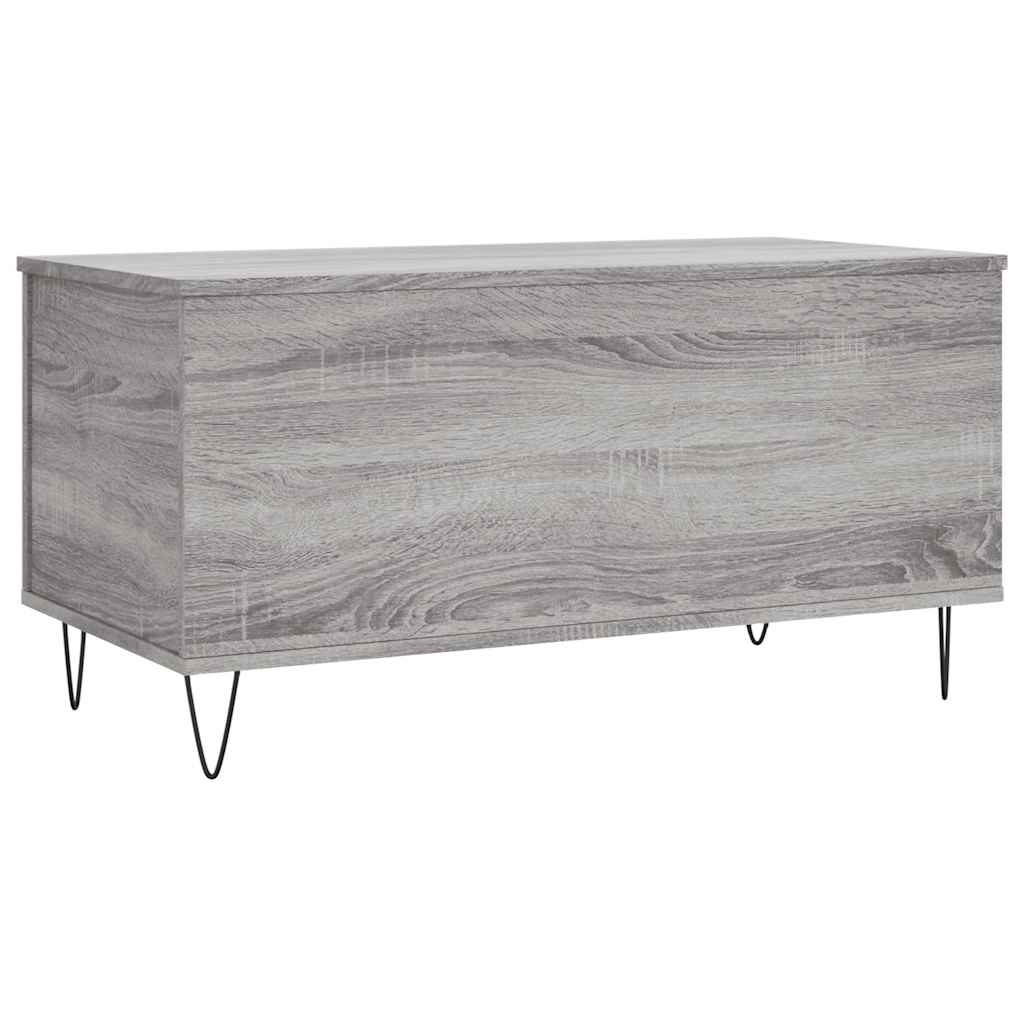 Τραπεζάκι Σαλονιού Γκρι Sonoma 90x44,5x45 εκ.Επεξεργασμένο Ξύλο