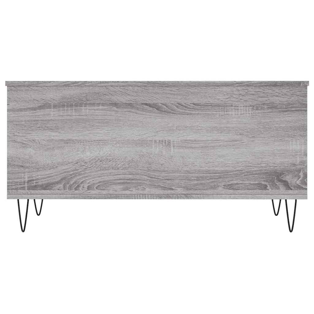 Τραπεζάκι Σαλονιού Γκρι Sonoma 90x44,5x45 εκ.Επεξεργασμένο Ξύλο