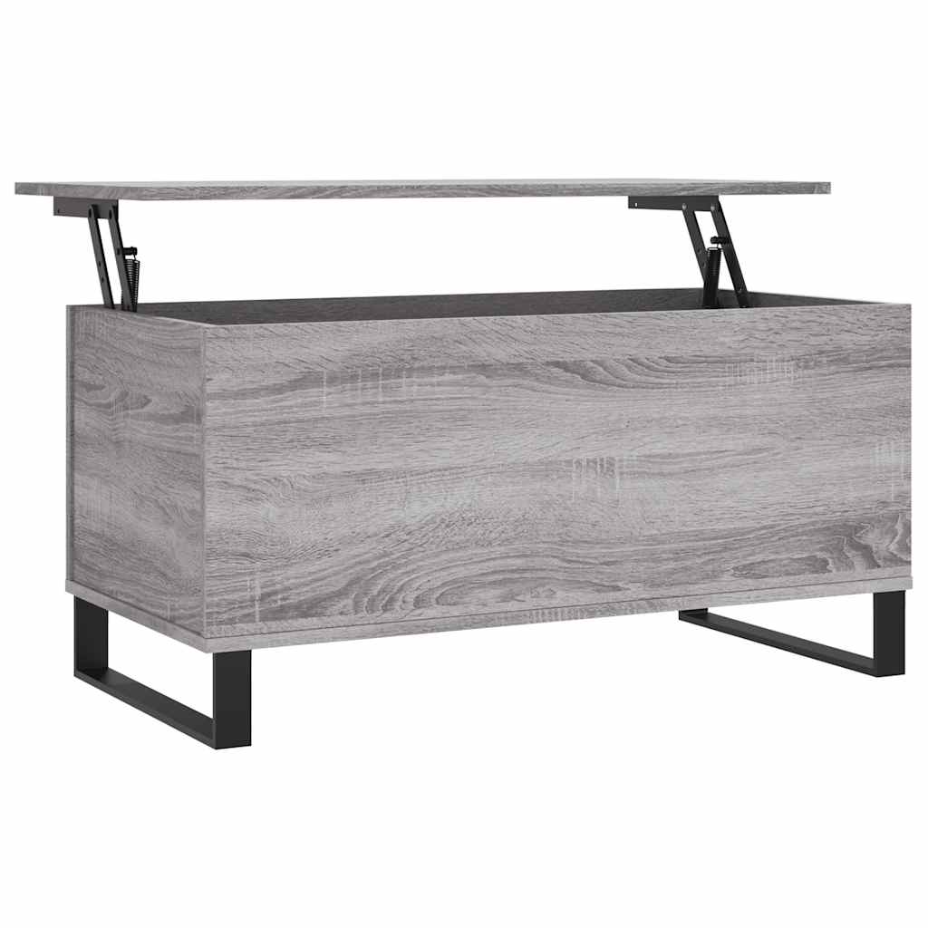 Τραπεζάκι Σαλονιού Γκρι Sonoma 90x44,5x45 εκ.Επεξεργασμένο Ξύλο