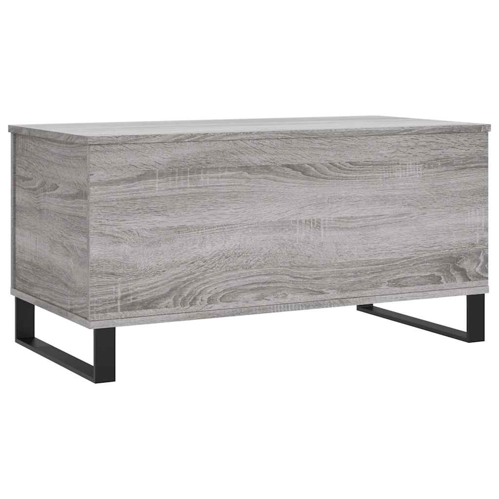 Τραπεζάκι Σαλονιού Γκρι Sonoma 90x44,5x45 εκ.Επεξεργασμένο Ξύλο