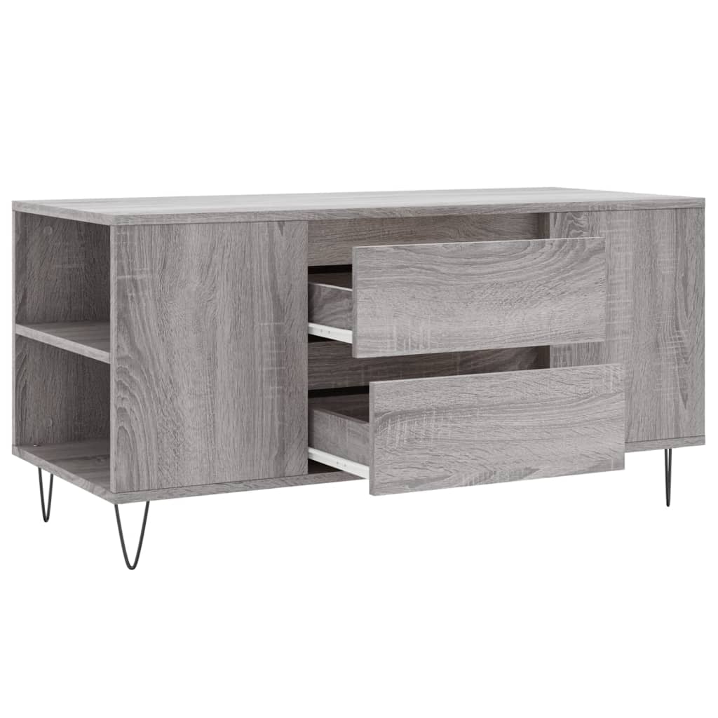 Τραπεζάκι Σαλονιού Γκρι Sonoma 102x44,5x50 εκ.