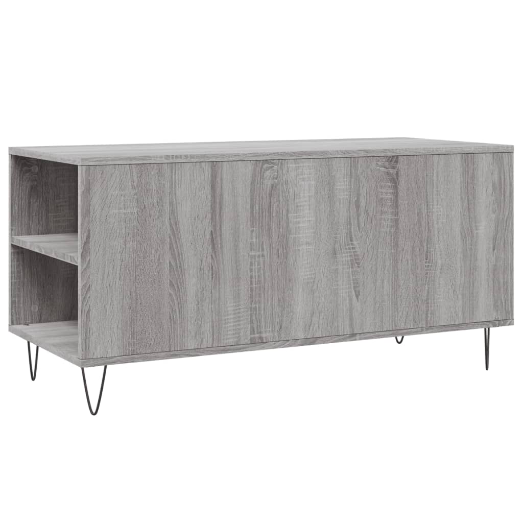 Τραπεζάκι Σαλονιού Γκρι Sonoma 102x44,5x50 εκ.