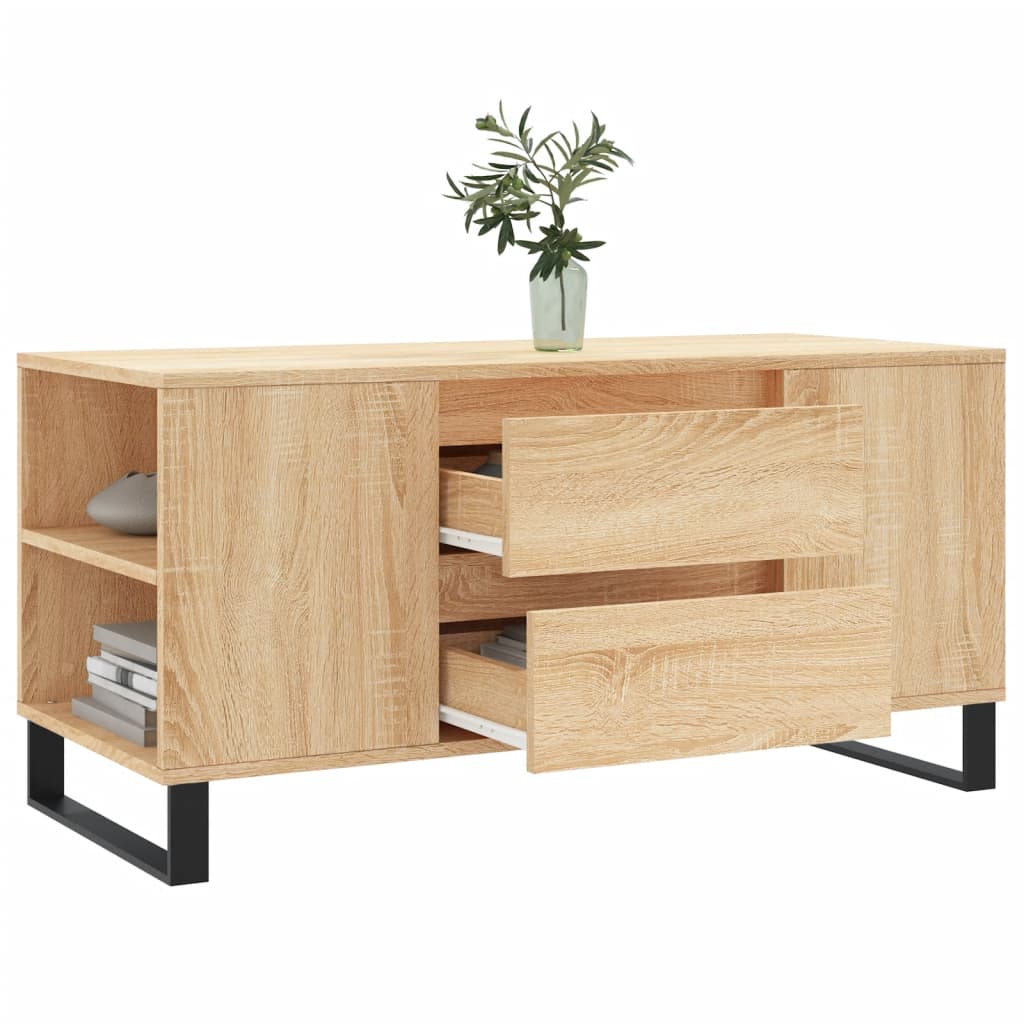 Τραπεζάκι Σαλονιού Sonoma Δρυς 102x44,5x50 εκ. Επεξεργ. Ξύλο
