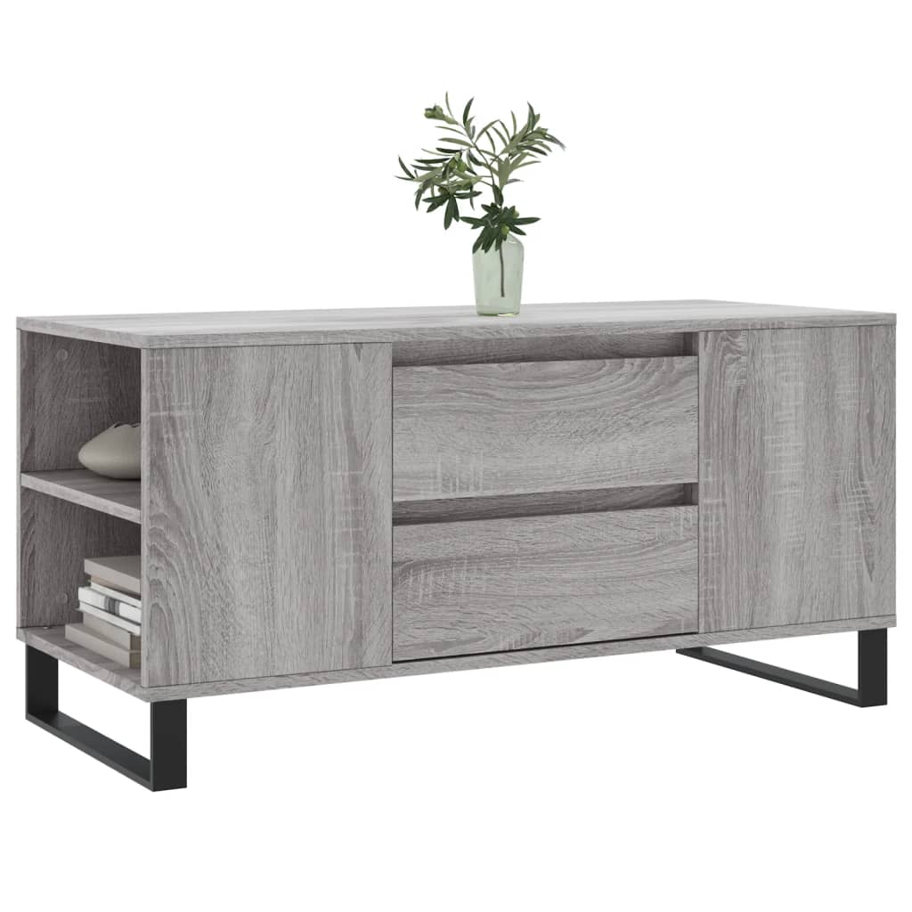 Τραπεζάκι Σαλονιού Γκρι Sonoma 102x44,5x50 εκ.
