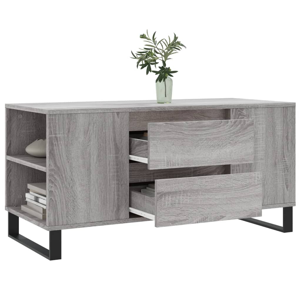 Τραπεζάκι Σαλονιού Γκρι Sonoma 102x44,5x50 εκ.