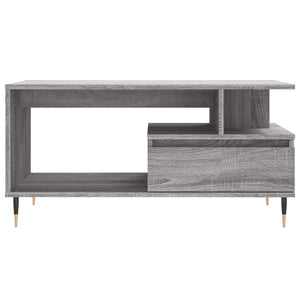 Τραπεζάκι Σαλονιού Γκρι Sonoma 90x49x45 εκ.Επεξεργασμένο Ξύλο