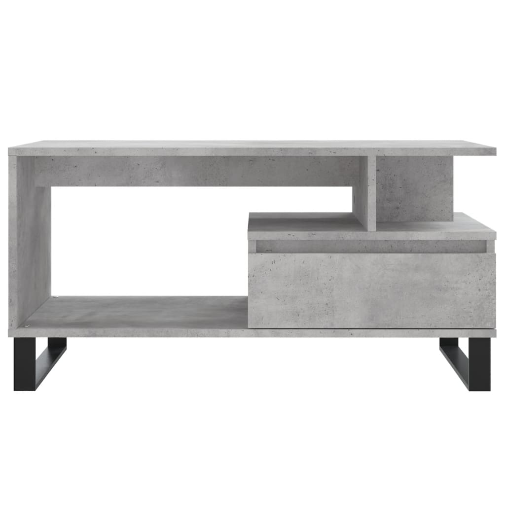 Τραπεζάκι Σαλονιού Γκρι Σκυρ. 90x49x45 εκ. Επεξεργασμένο Ξύλο
