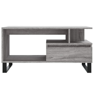Τραπεζάκι Σαλονιού Γκρι Sonoma 90x49x45 εκ.Επεξεργασμένο Ξύλο - Pakobazaar
