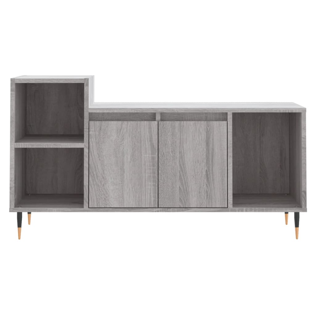Έπιπλο Τηλεόρασης Γκρι Sonoma 100x35x55 εκ. από Επεξεργ. Ξύλο