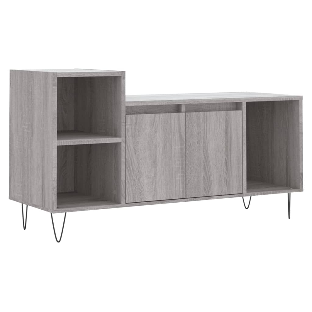 Έπιπλο Τηλεόρασης Γκρι Sonoma 100x35x55 εκ. από Επεξεργ. Ξύλο
