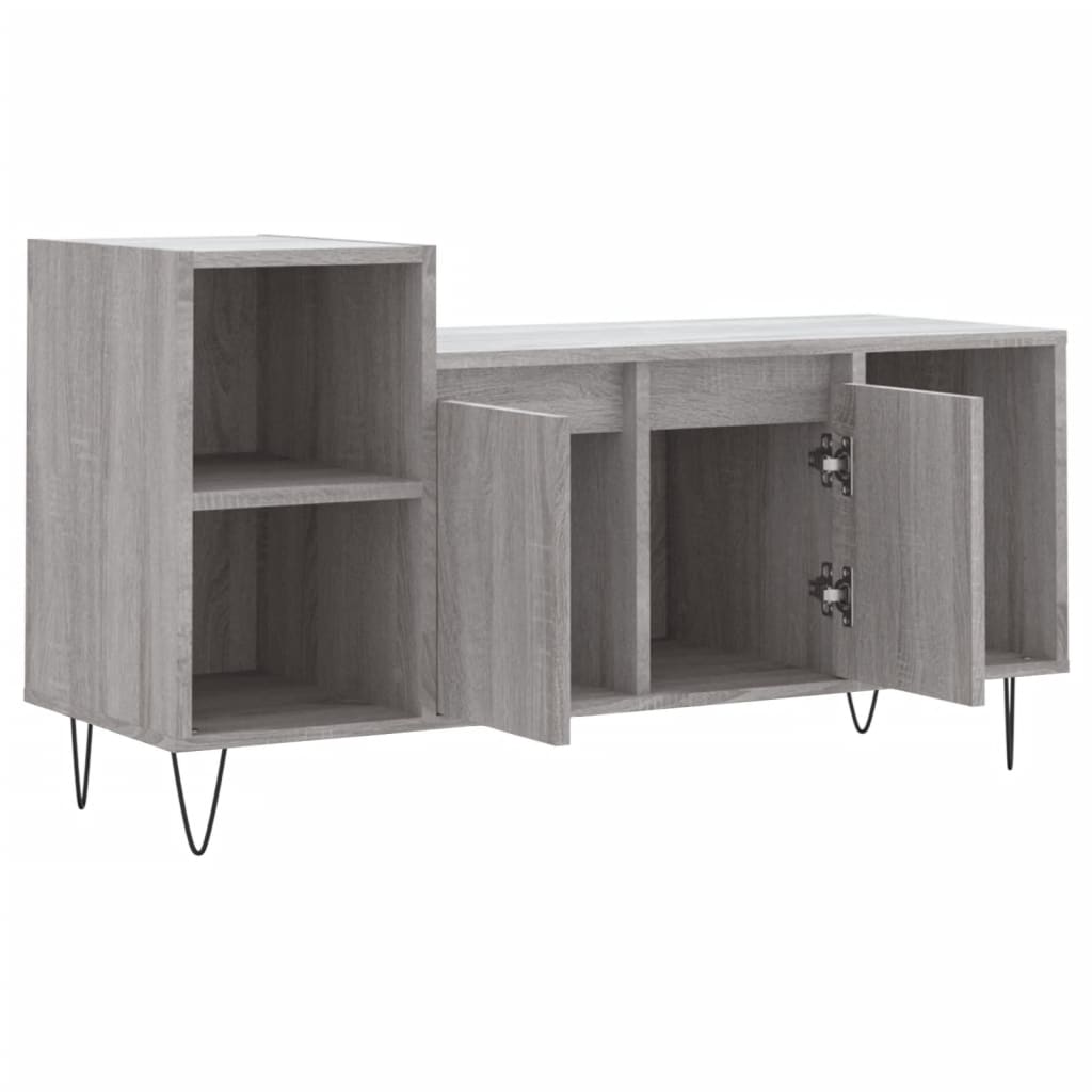 Έπιπλο Τηλεόρασης Γκρι Sonoma 100x35x55 εκ. από Επεξεργ. Ξύλο