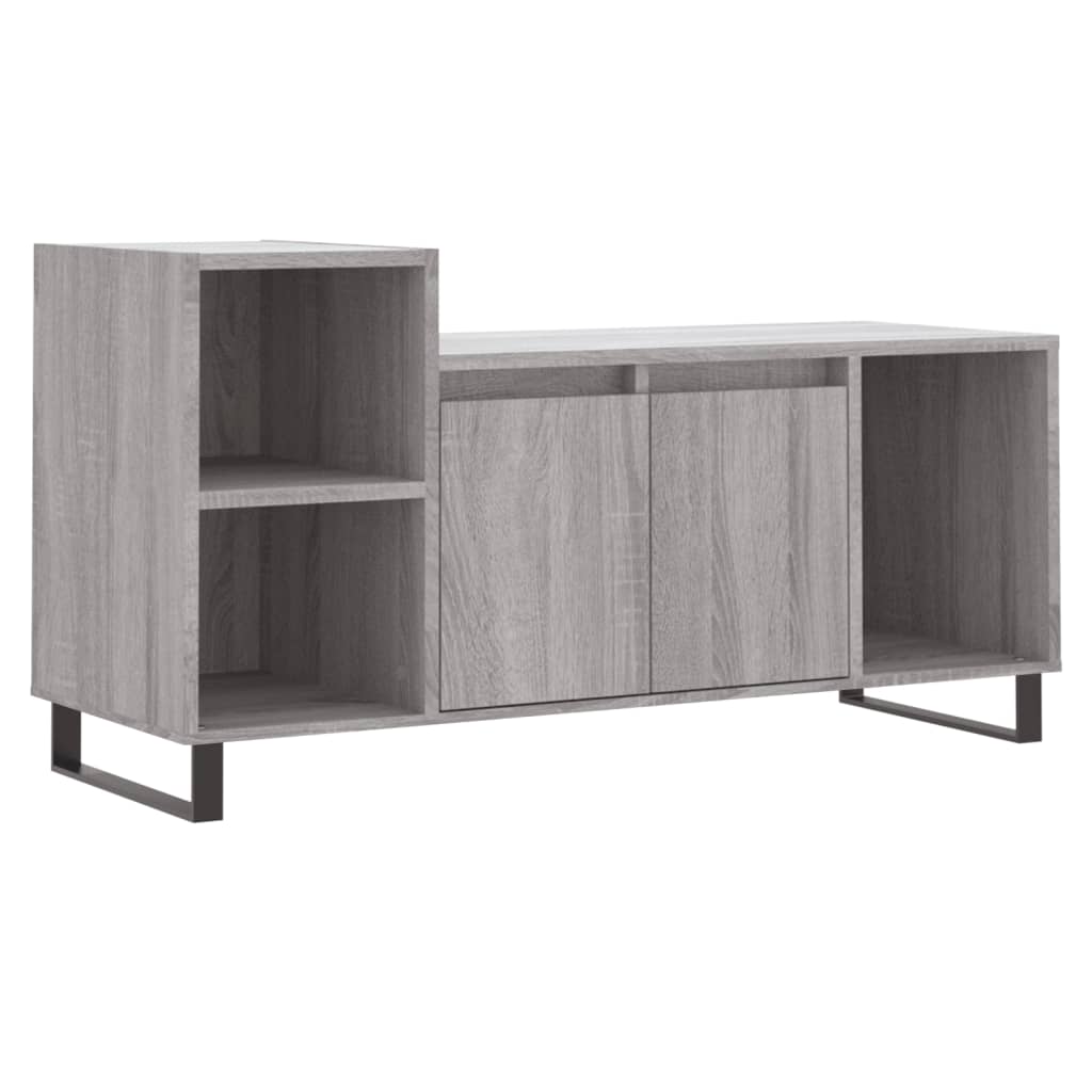 Έπιπλο Τηλεόρασης Γκρι Sonoma 100x35x55 εκ. από Επεξεργ. Ξύλο