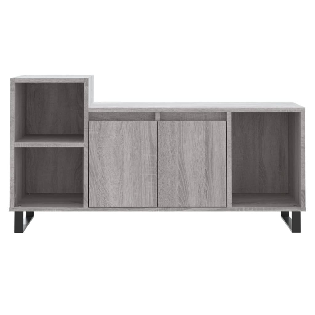 Έπιπλο Τηλεόρασης Γκρι Sonoma 100x35x55 εκ. από Επεξεργ. Ξύλο
