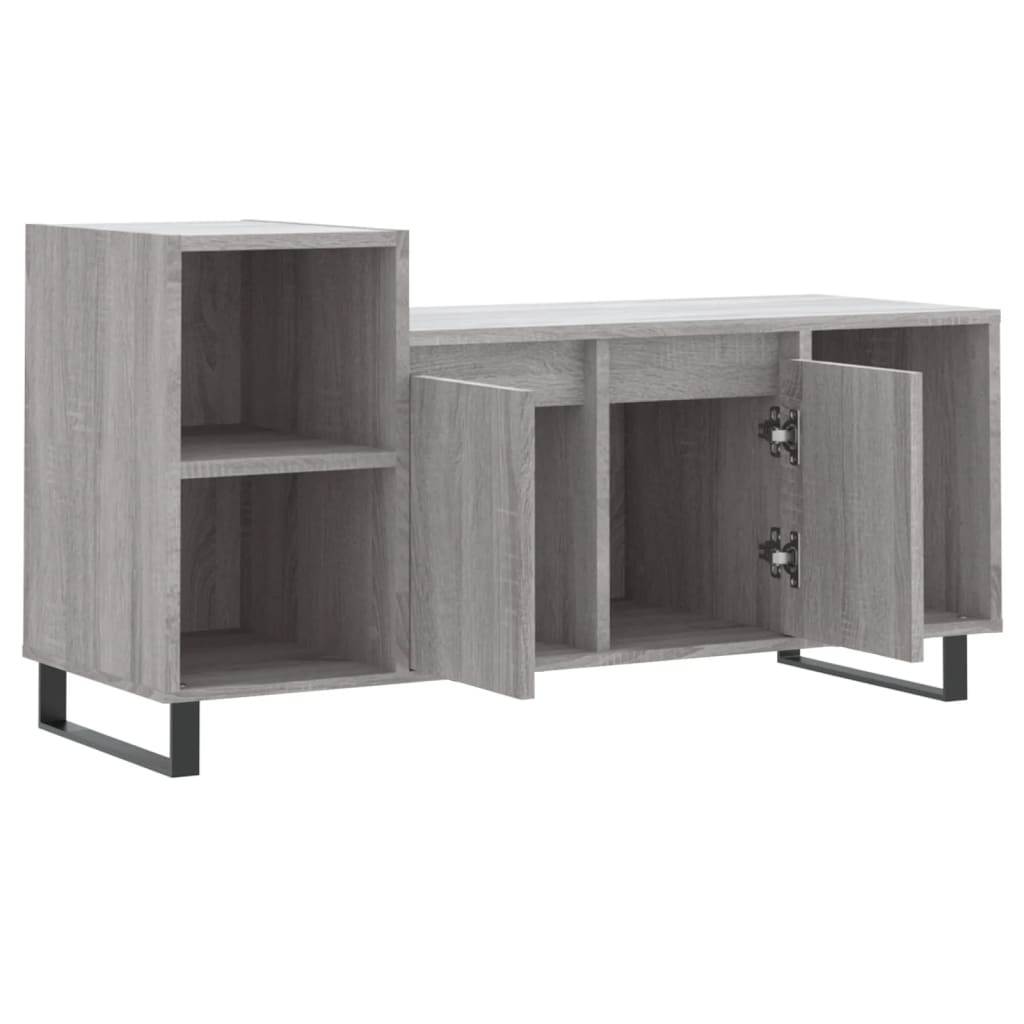 Έπιπλο Τηλεόρασης Γκρι Sonoma 100x35x55 εκ. από Επεξεργ. Ξύλο