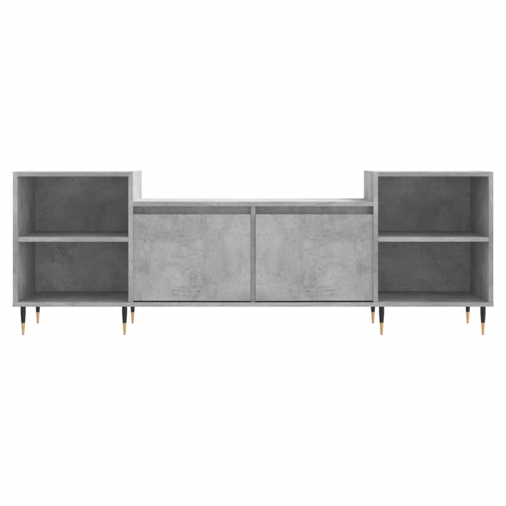 Έπιπλο Τηλεόρασης Γκρι Σκυρ. 160x35x55 εκ. Επεξ. Ξύλο - Pakobazaar