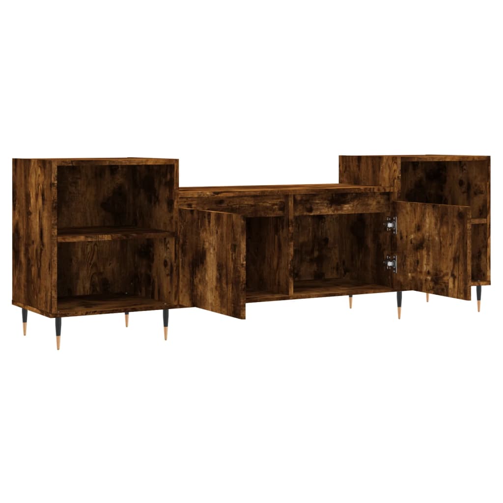 Έπιπλο Τηλεόρασης Καπνιστή Δρυς 160x35x55 εκ. Επεξ. Ξύλο - Pakobazaar