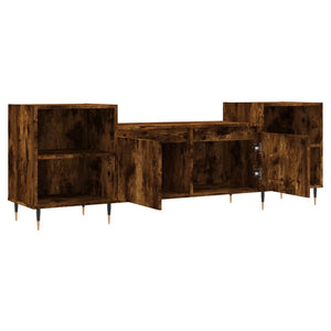 Έπιπλο Τηλεόρασης Καπνιστή Δρυς 160x35x55 εκ. Επεξ. Ξύλο - Pakobazaar