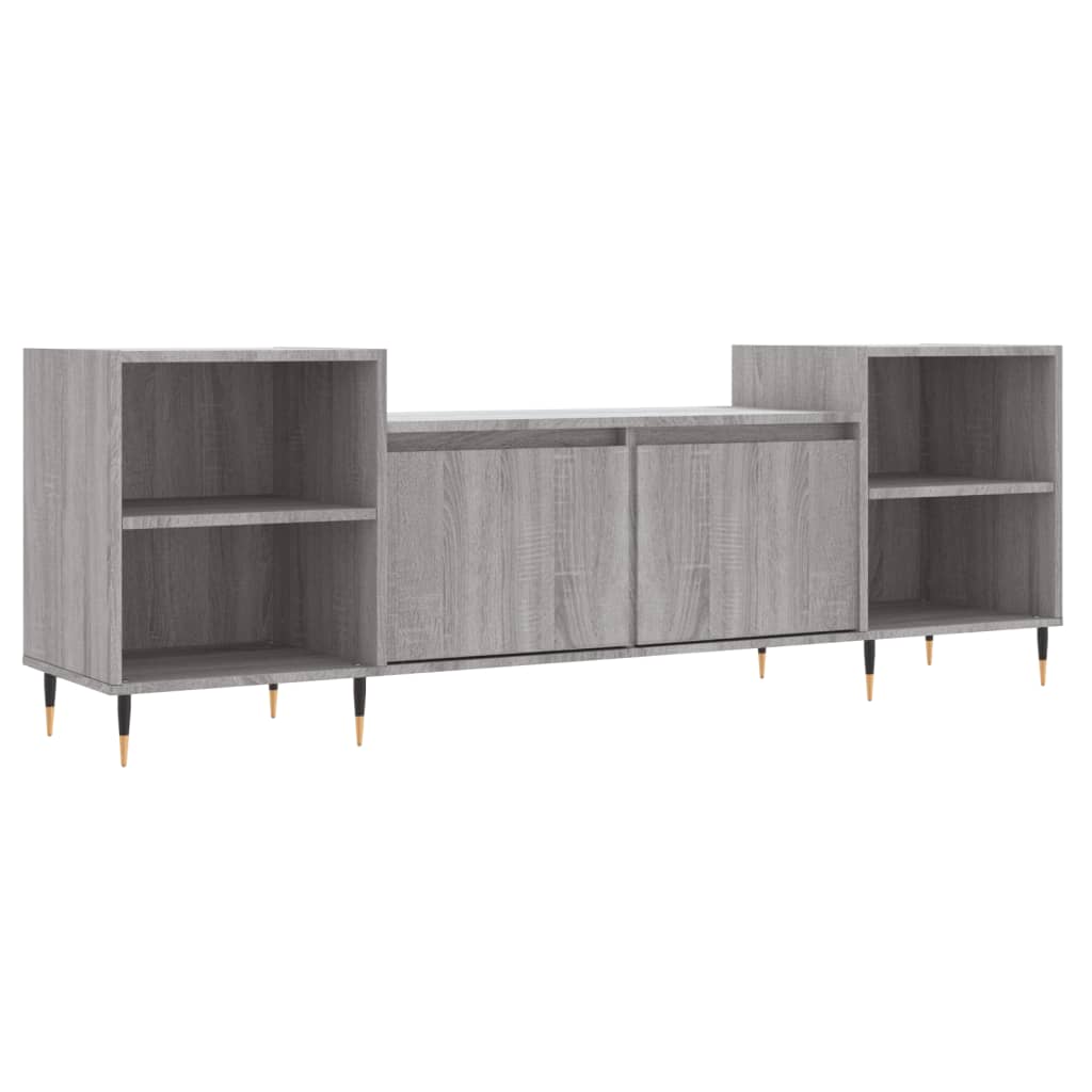 Έπιπλο Τηλεόρασης Γκρι Sonoma 160x35x55 εκ. από Επεξεργ. Ξύλο