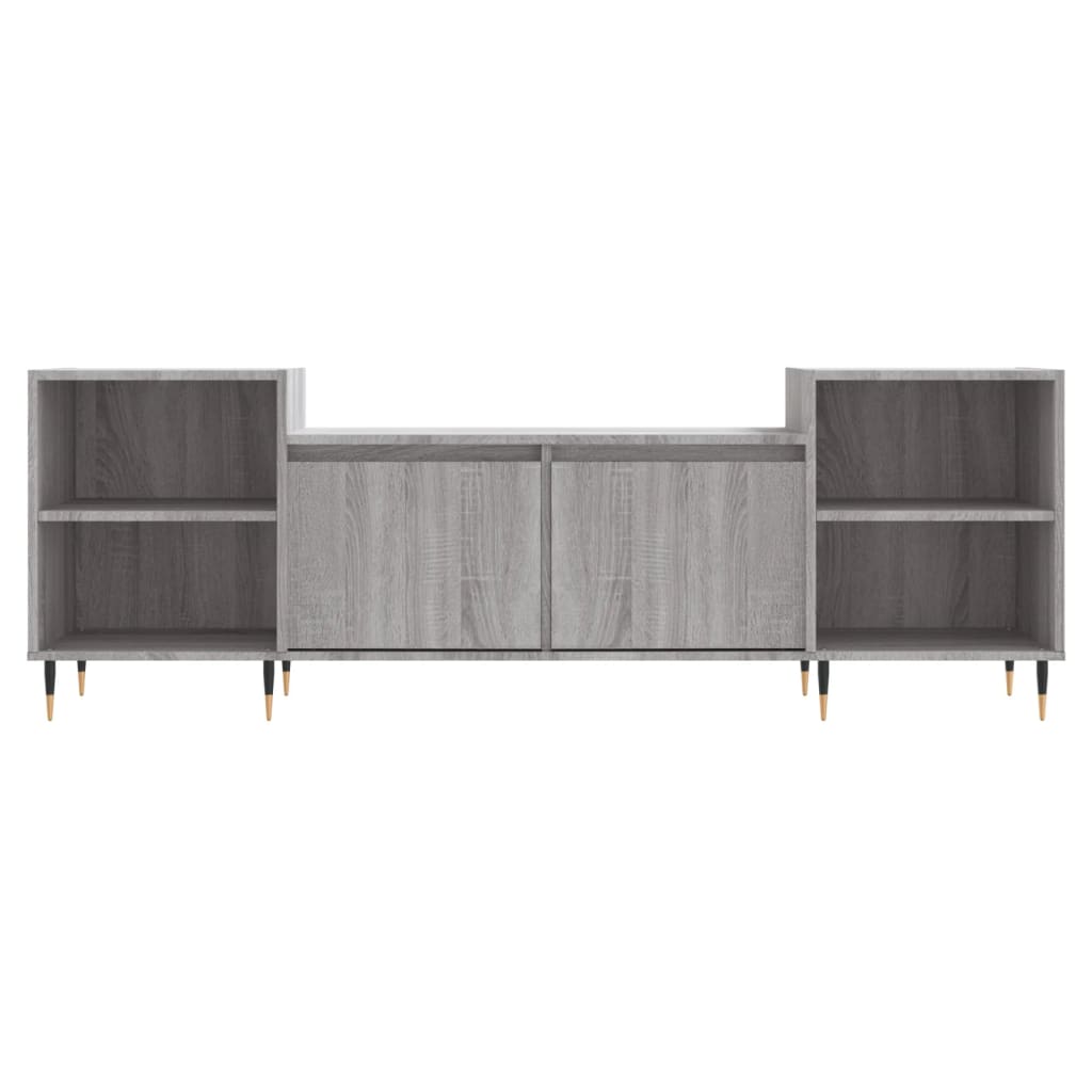 Έπιπλο Τηλεόρασης Γκρι Sonoma 160x35x55 εκ. από Επεξεργ. Ξύλο