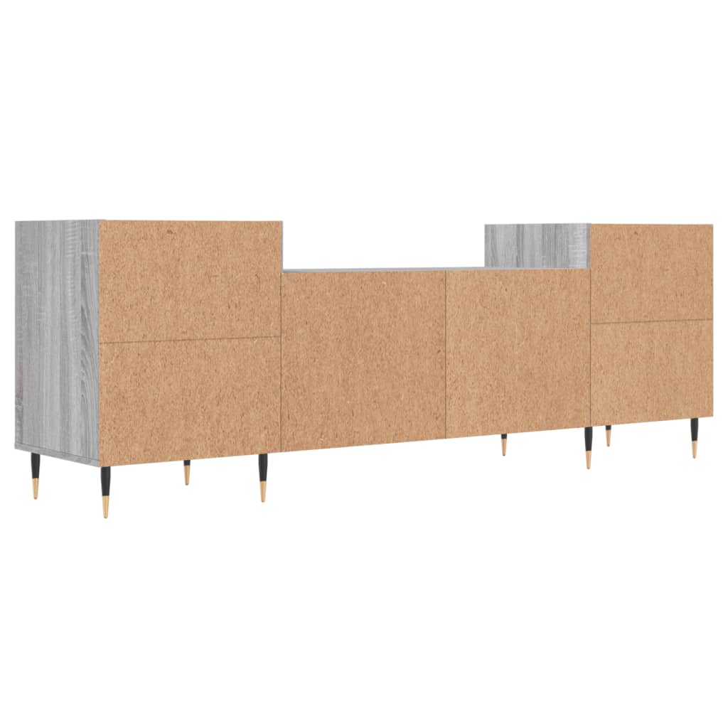Έπιπλο Τηλεόρασης Γκρι Sonoma 160x35x55 εκ. από Επεξεργ. Ξύλο