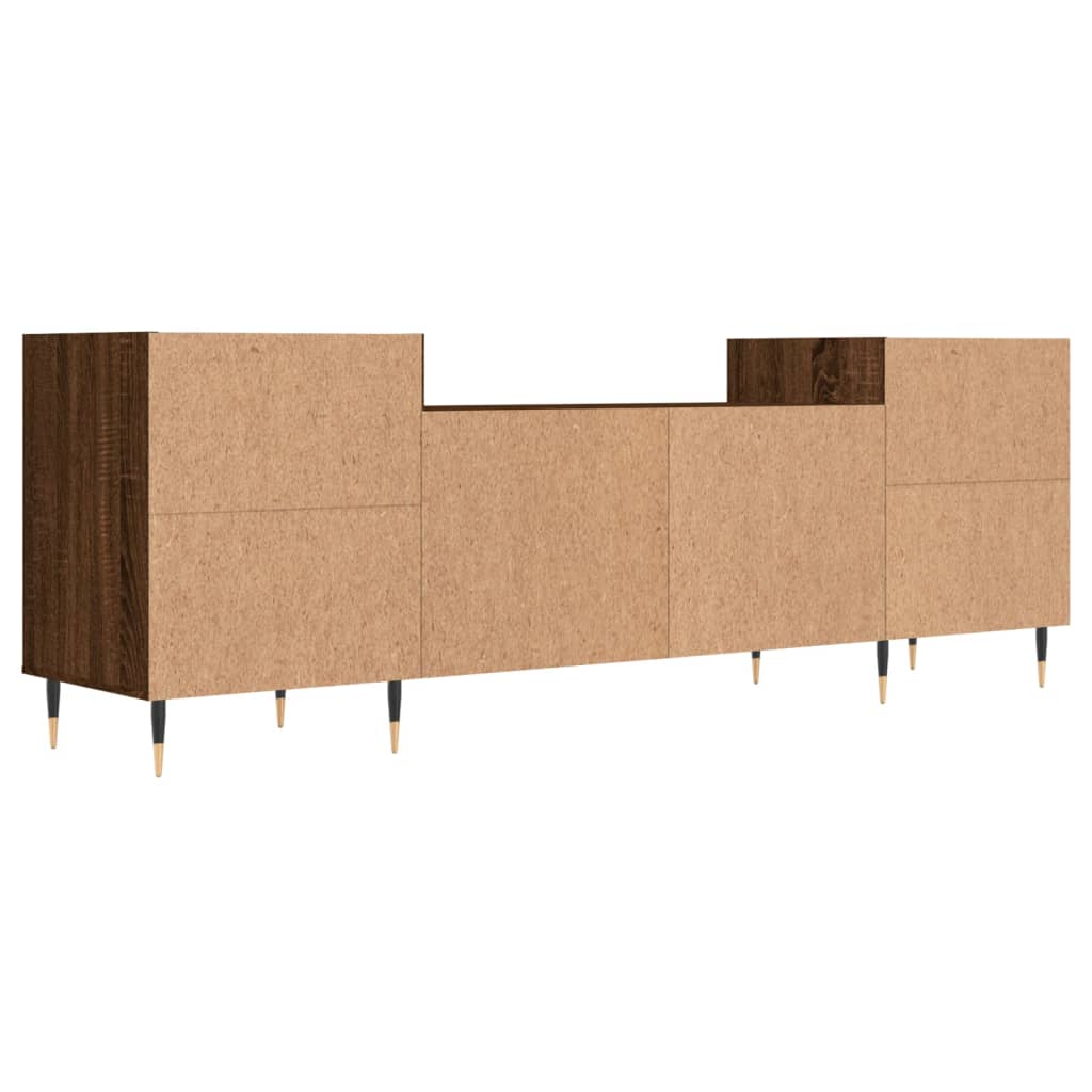 Έπιπλο Τηλεόρασης Καφέ Δρυς 160x35x55 εκ. Επεξεργασμένο Ξύλο