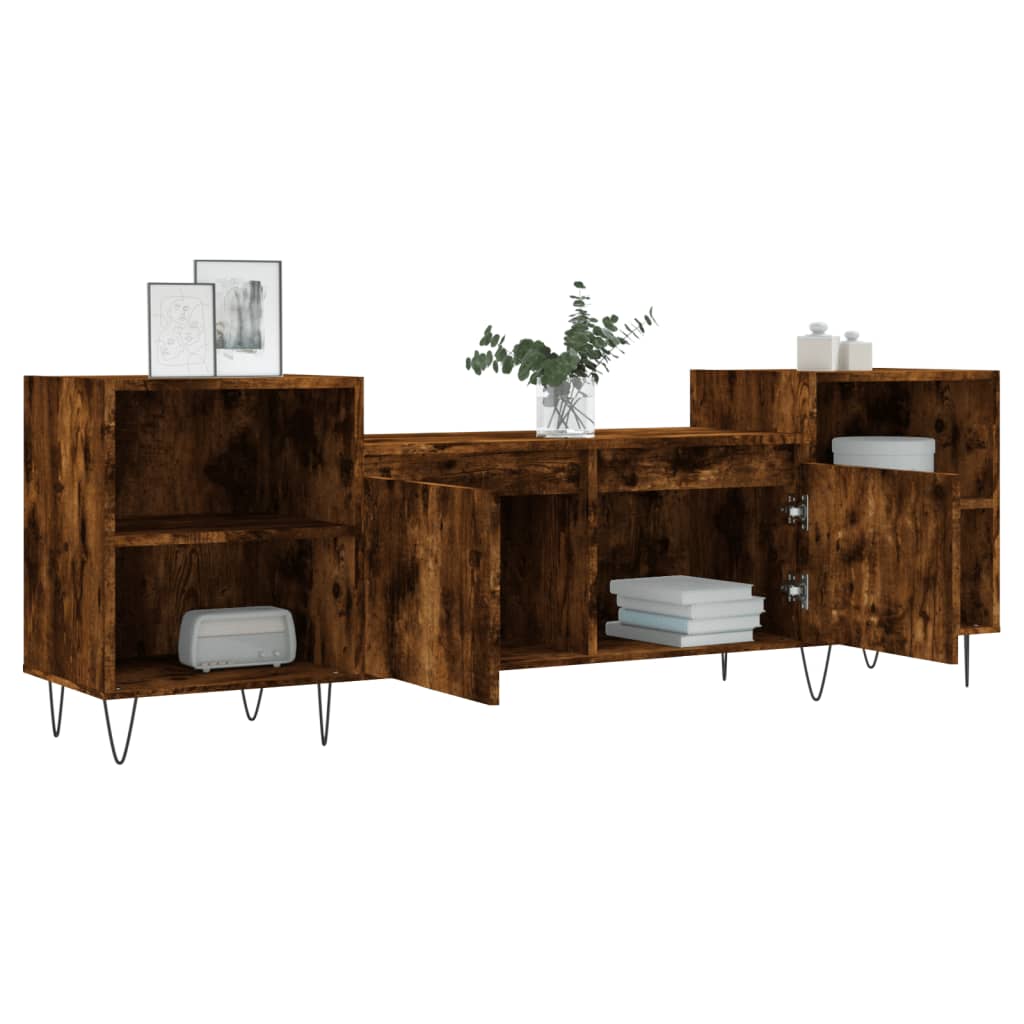 Έπιπλο Τηλεόρασης Καπνιστή Δρυς 160x35x55 εκ. Επεξ. Ξύλο - Pakobazaar