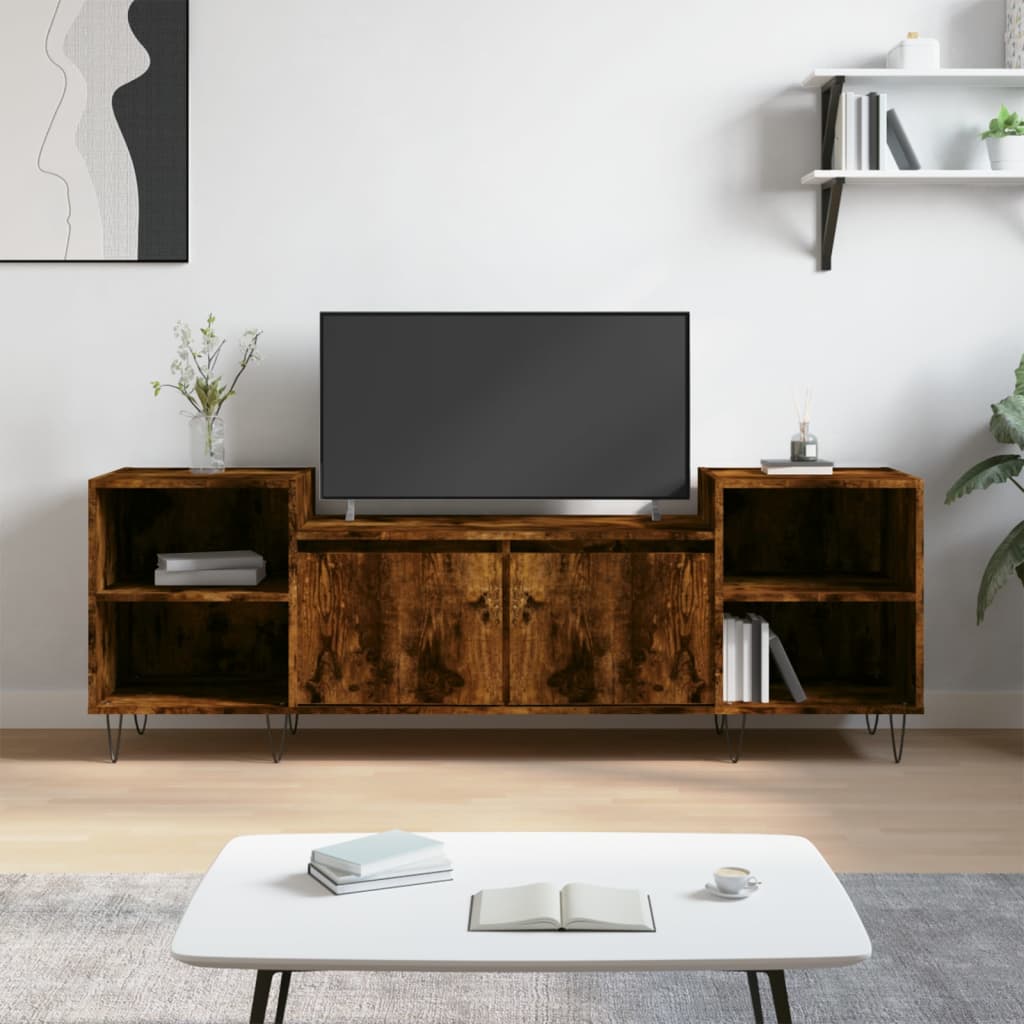 Έπιπλο Τηλεόρασης Καπνιστή Δρυς 160x35x55 εκ. Επεξ. Ξύλο - Pakobazaar
