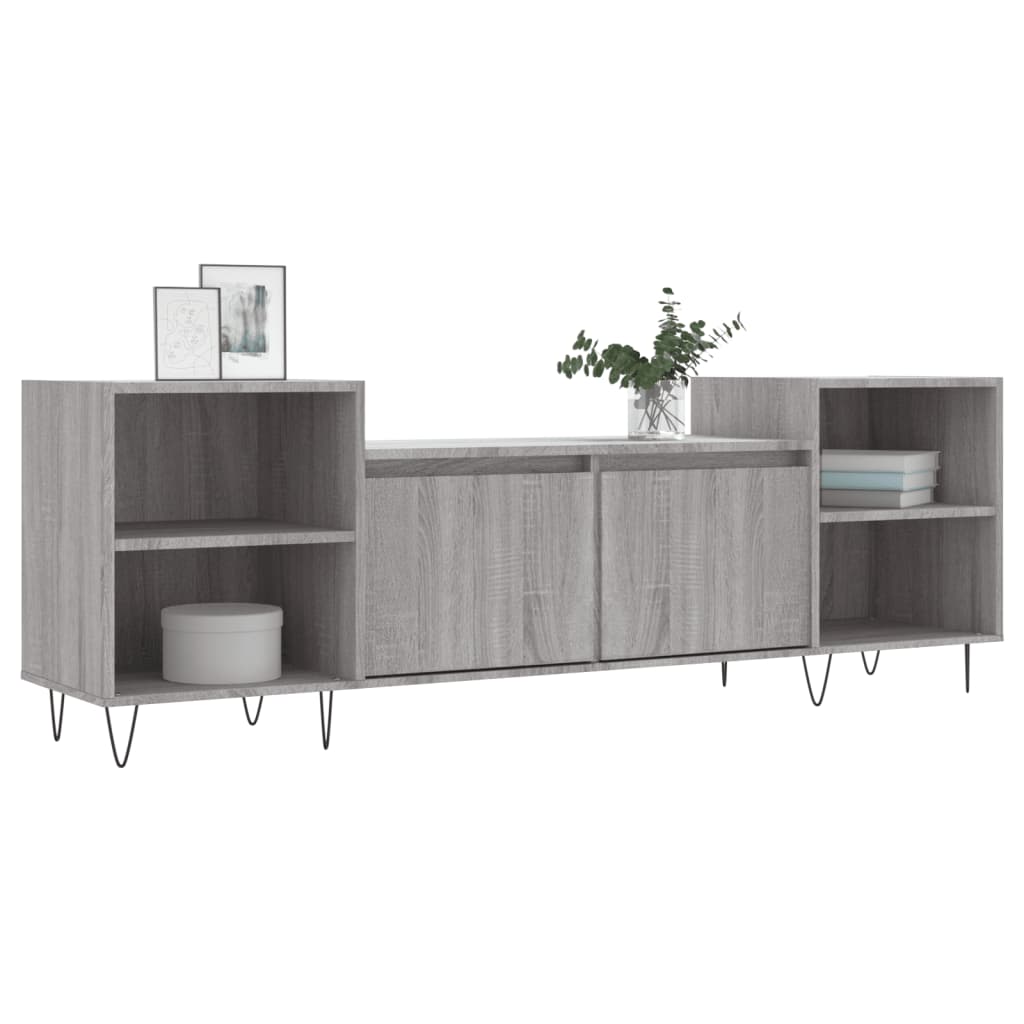 Έπιπλο Τηλεόρασης Γκρι Sonoma 160x35x55 εκ. από Επεξεργ. Ξύλο - Pakobazaar