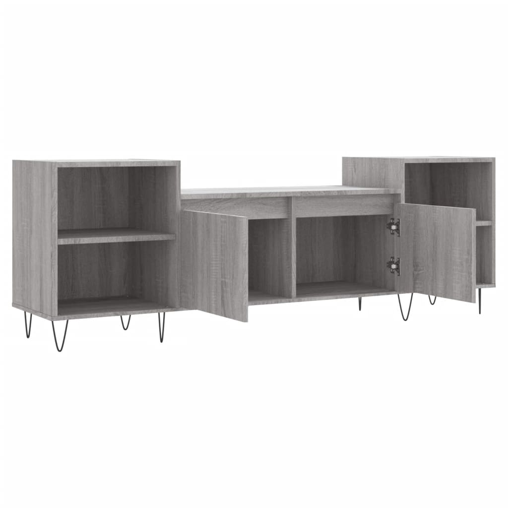 Έπιπλο Τηλεόρασης Γκρι Sonoma 160x35x55 εκ. από Επεξεργ. Ξύλο - Pakobazaar