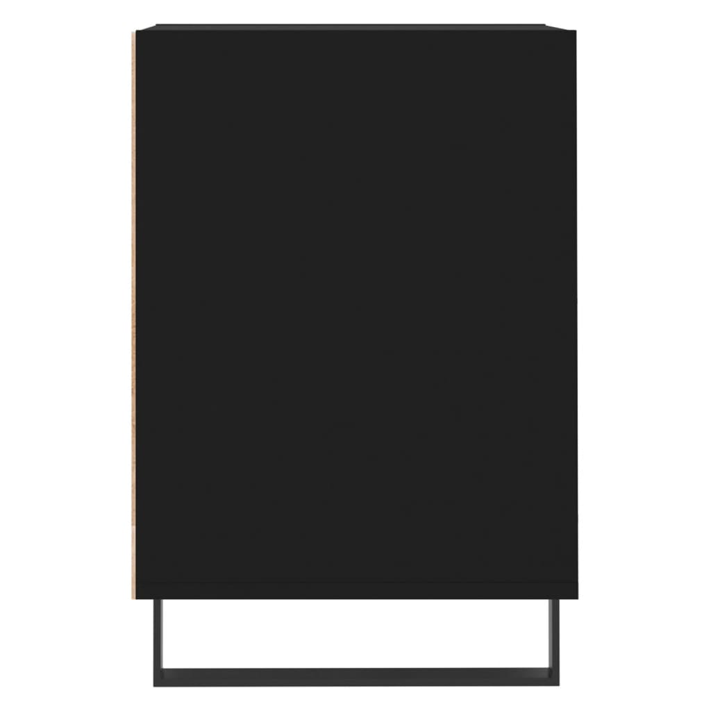 Έπιπλο Τηλεόρασης Μαύρο 160x35x55 εκ. από Επεξεργασμένο Ξύλο