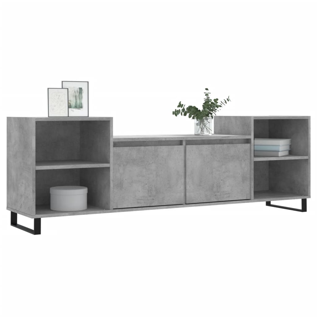 Έπιπλο Τηλεόρασης Γκρι Σκυρ. 160x35x55 εκ. Επεξ. Ξύλο