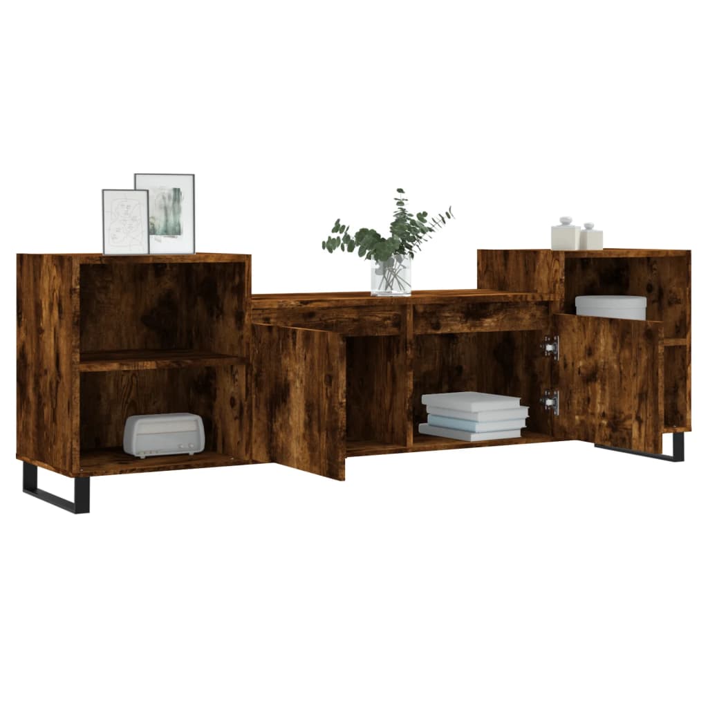Έπιπλο Τηλεόρασης Καπνιστή Δρυς 160x35x55 εκ. Επεξ. Ξύλο - Pakobazaar