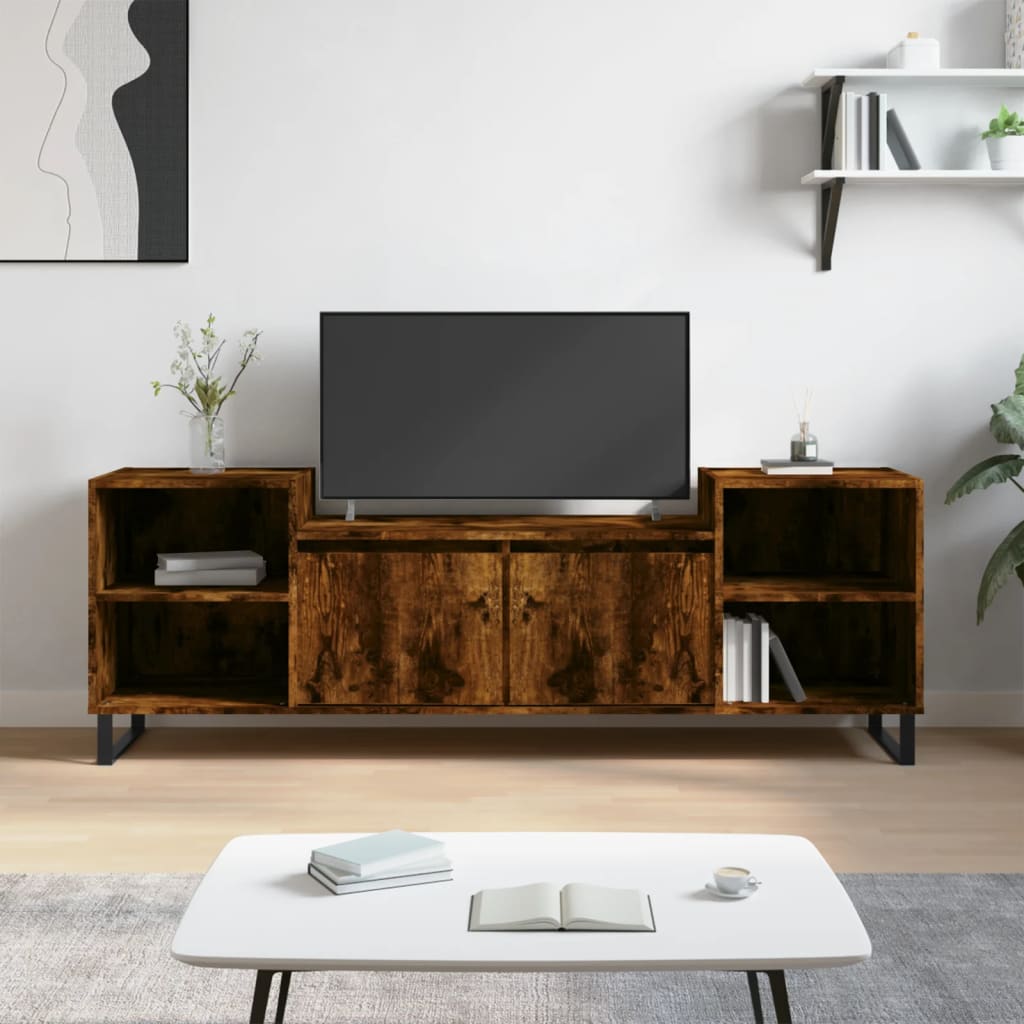 Έπιπλο Τηλεόρασης Καπνιστή Δρυς 160x35x55 εκ. Επεξ. Ξύλο - Pakobazaar