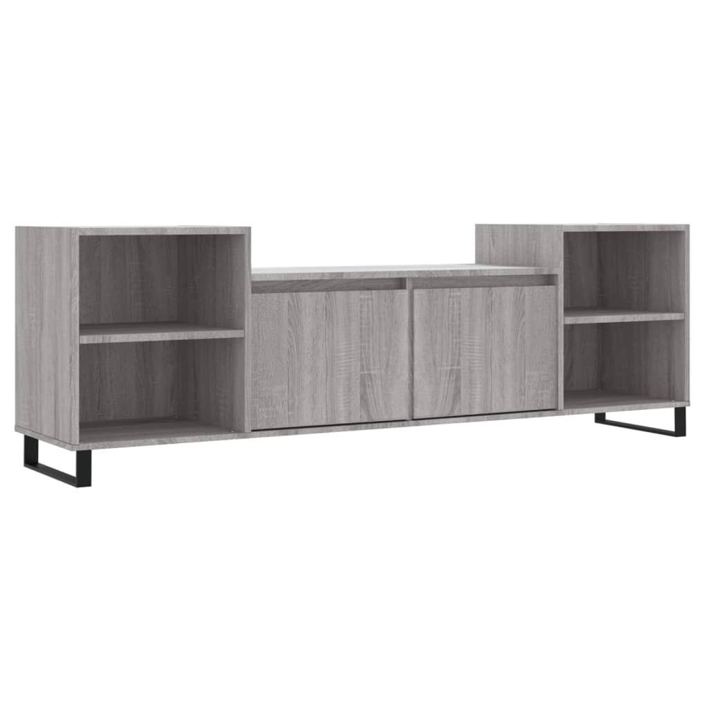 Έπιπλο Τηλεόρασης Γκρι Sonoma 160x35x55 εκ. από Επεξεργ. Ξύλο