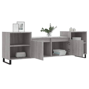 Έπιπλο Τηλεόρασης Γκρι Sonoma 160x35x55 εκ. από Επεξεργ. Ξύλο