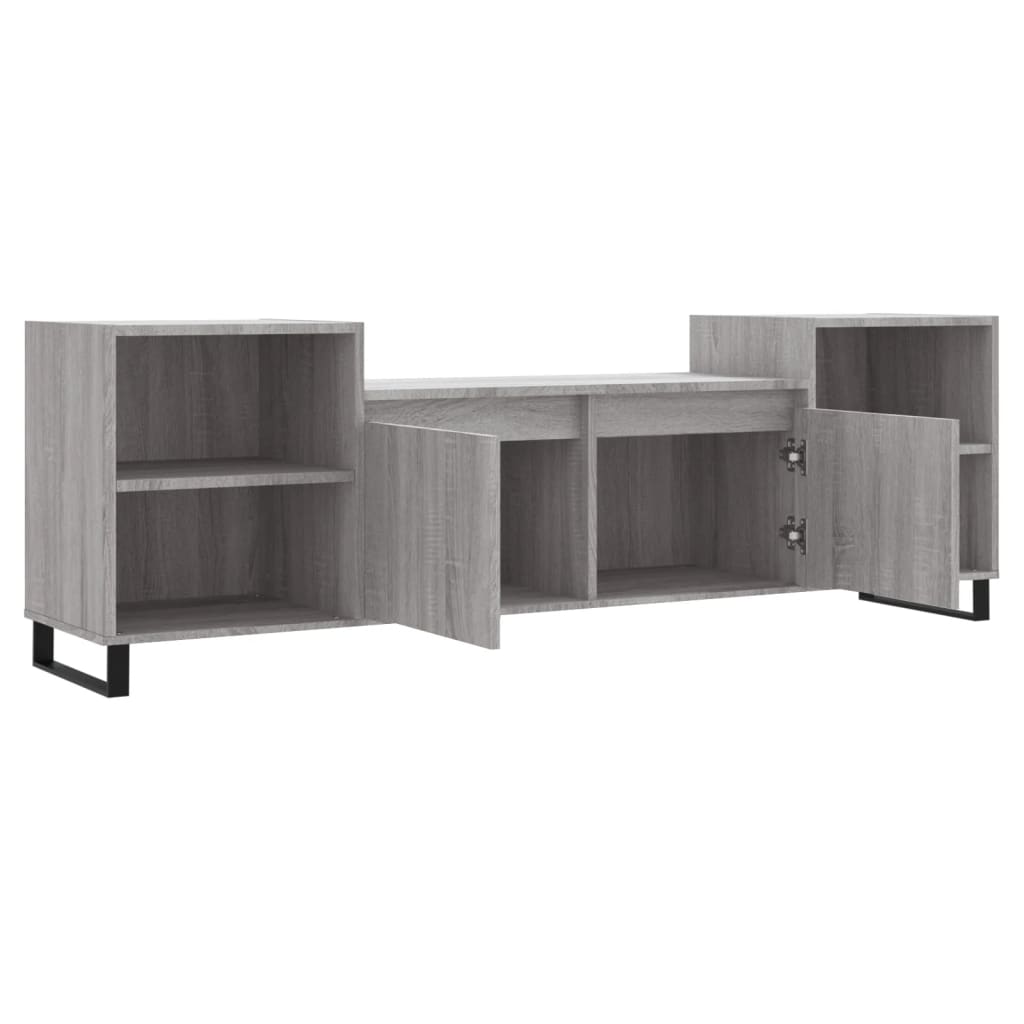Έπιπλο Τηλεόρασης Γκρι Sonoma 160x35x55 εκ. από Επεξεργ. Ξύλο