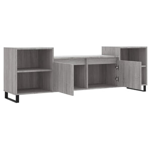 Έπιπλο Τηλεόρασης Γκρι Sonoma 160x35x55 εκ. από Επεξεργ. Ξύλο