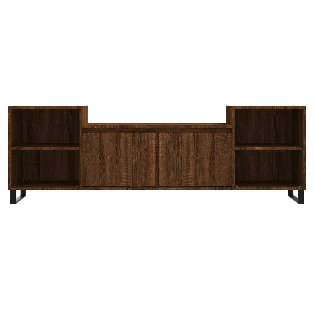 Έπιπλο Τηλεόρασης Καφέ Δρυς 160x35x55 εκ. Επεξεργασμένο Ξύλο