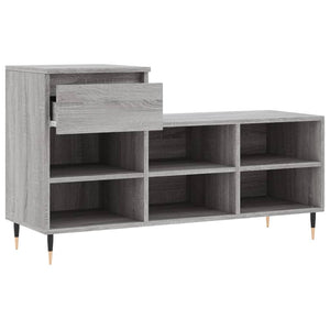 Παπουτσοθήκη Γκρι Sonoma 102x36x60 εκ. από Επεξεργασμένο Ξύλο