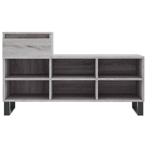 Παπουτσοθήκη Γκρι Sonoma 102x36x60 εκ. από Επεξεργασμένο Ξύλο
