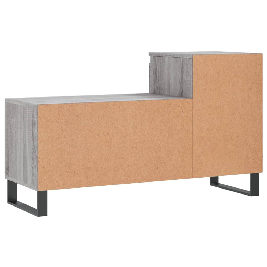 Παπουτσοθήκη Γκρι Sonoma 102x36x60 εκ. από Επεξεργασμένο Ξύλο