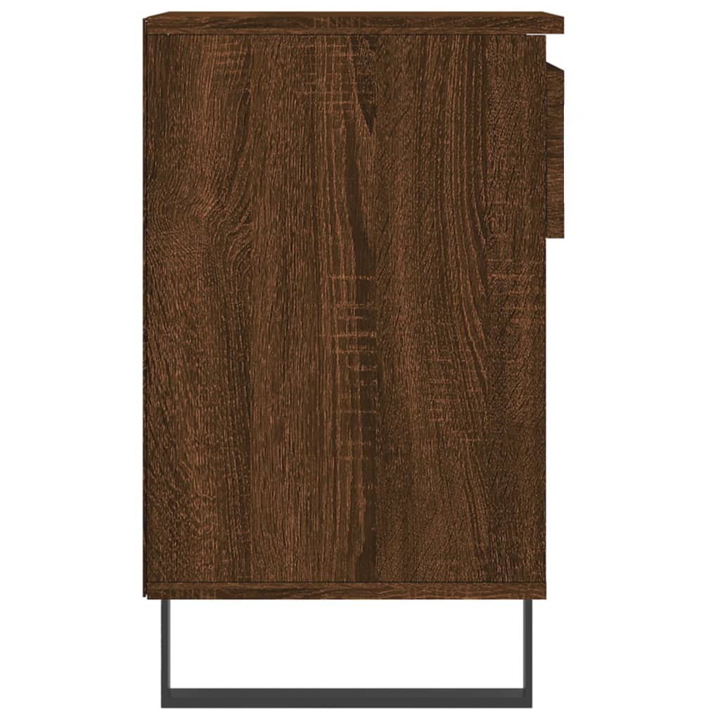 Παπουτσοθήκη Καφέ Δρυς 102x36x60 εκ. από Επεξεργασμένο Ξύλο