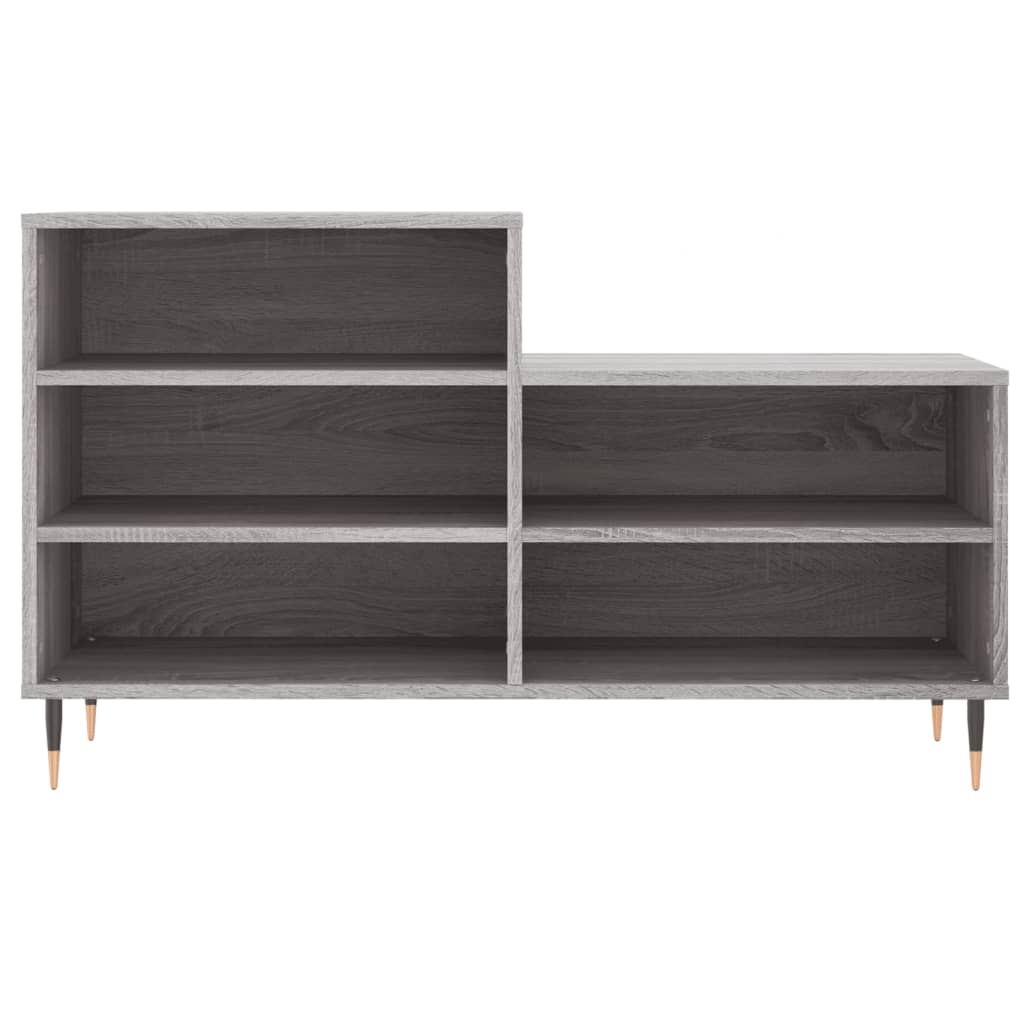 Παπουτσοθήκη Γκρι Sonoma 102x36x60 εκ. από Επεξεργασμένο Ξύλο