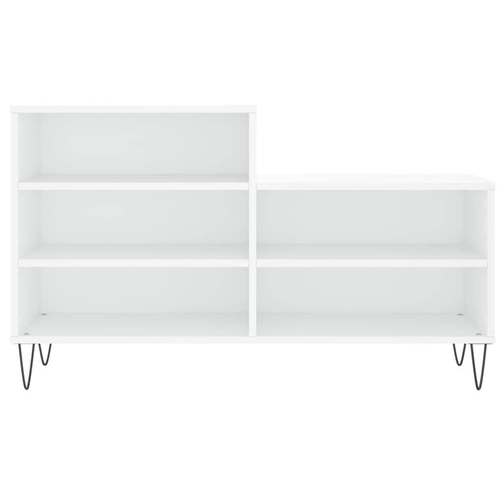 Παπουτσοθήκη Λευκή 102x36x60 εκ. από Επεξεργασμένο Ξύλο