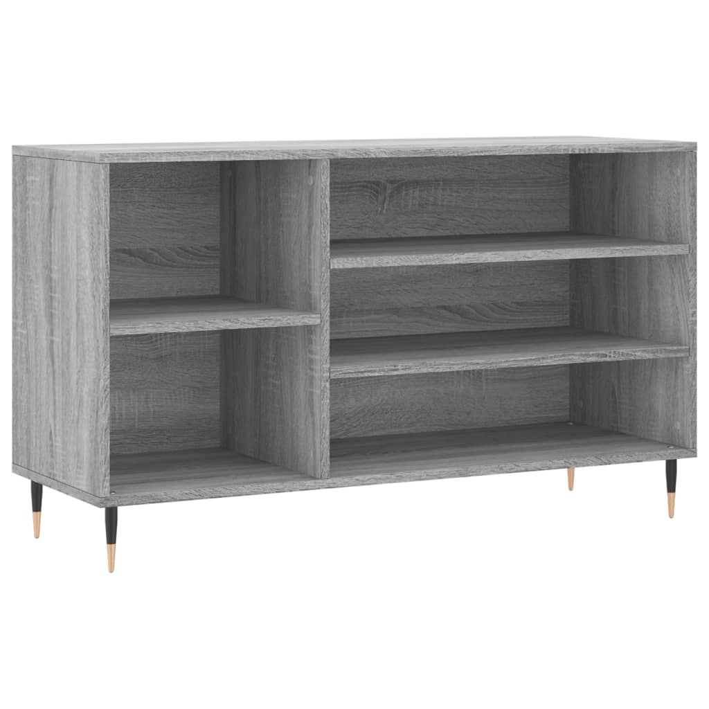 Παπουτσοθήκη Γκρι Sonoma 102x36x60 εκ. από Επεξεργασμένο Ξύλο