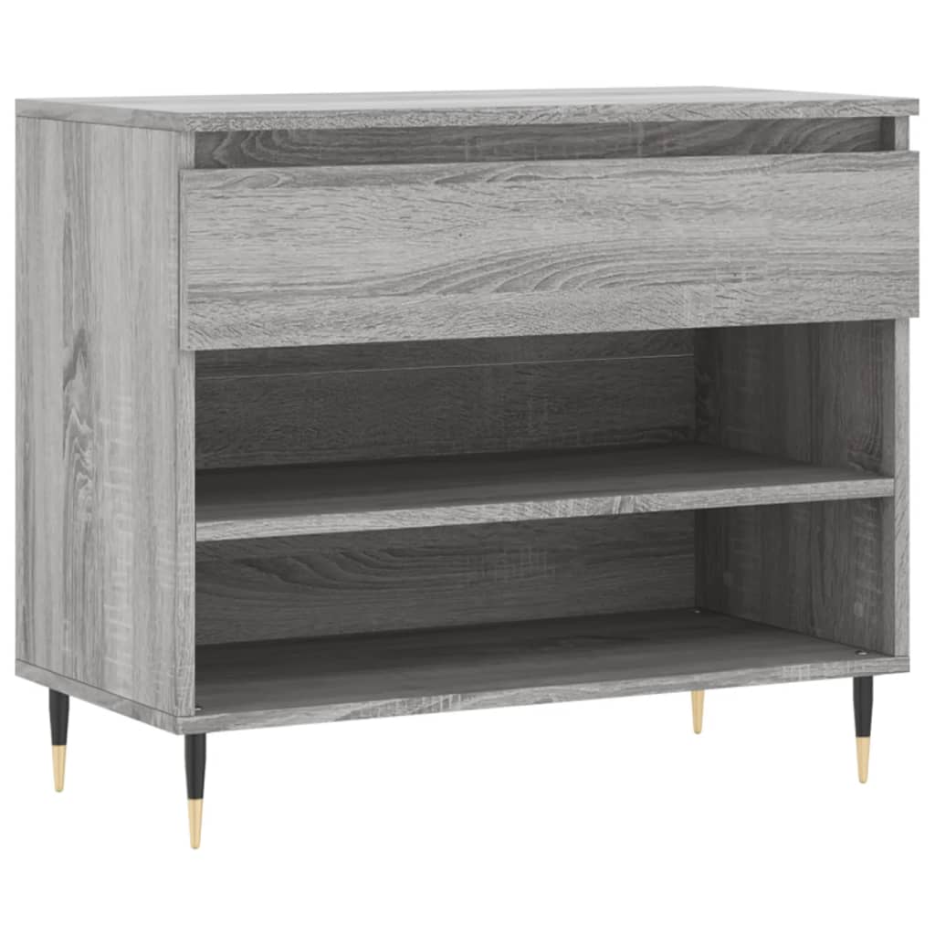 Παπουτσοθήκη Γκρι Sonoma 70x36x60 εκ. από Επεξεργασμένο Ξύλο - Pakobazaar