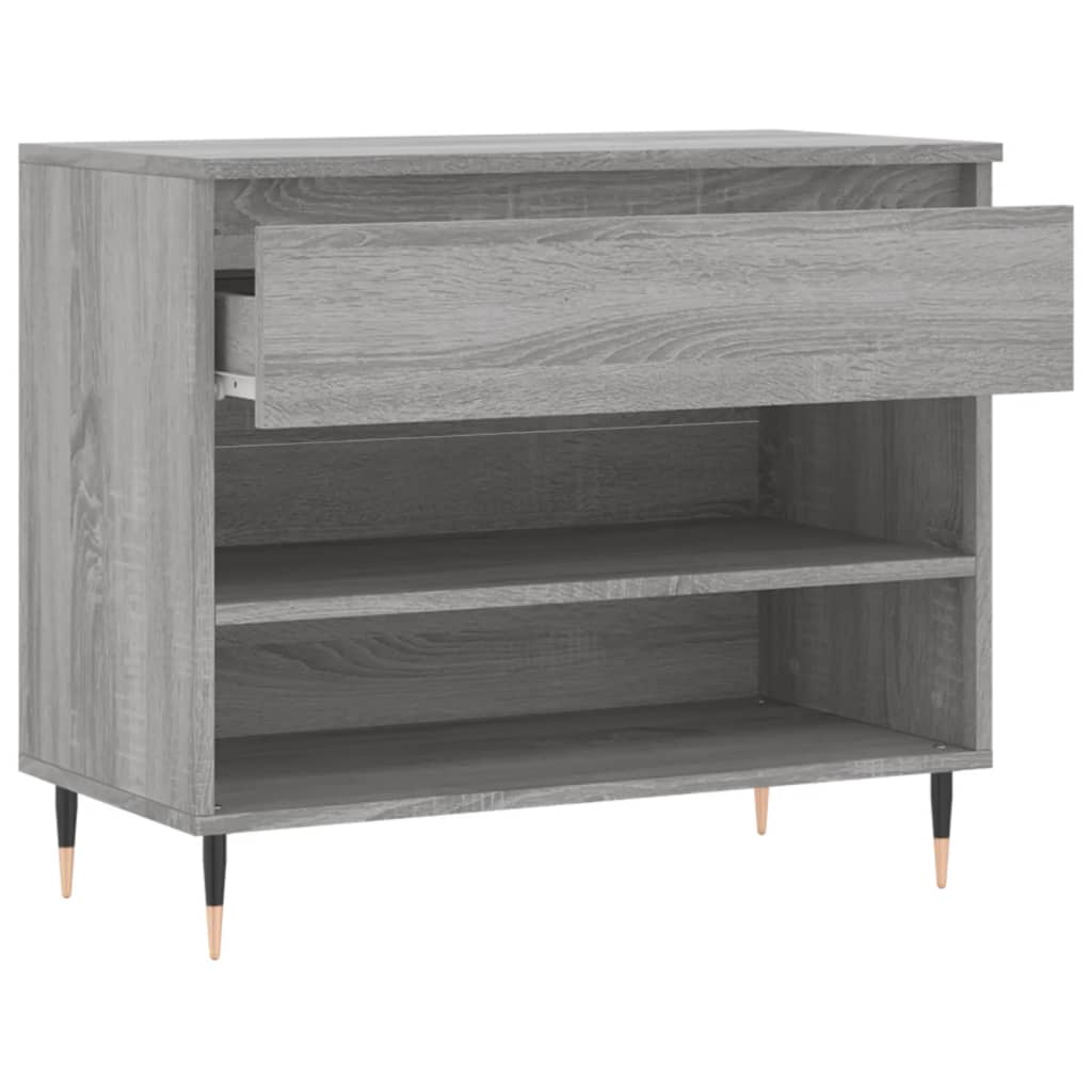 Παπουτσοθήκη Γκρι Sonoma 70x36x60 εκ. από Επεξεργασμένο Ξύλο - Pakobazaar