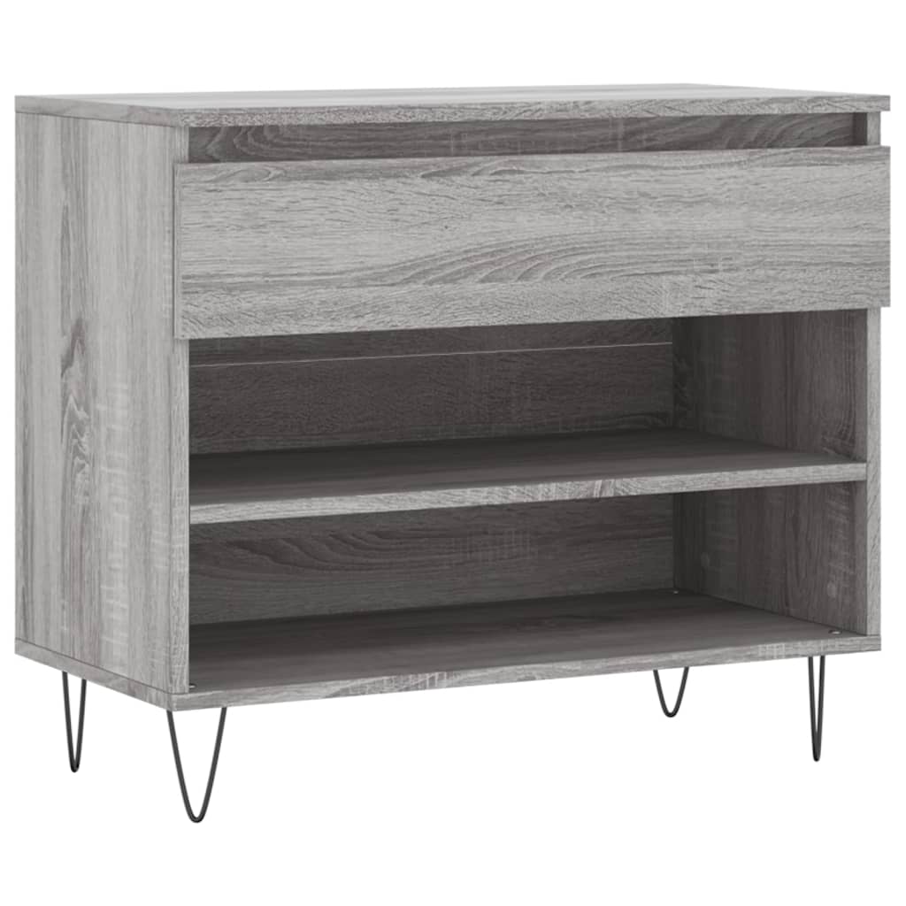 Παπουτσοθήκη Γκρι Sonoma 70x36x60 εκ. από Επεξεργασμένο Ξύλο